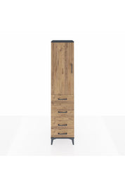 Hyperion Dolap 3 Raflı 4 Çekmeceli Tek Kapaklı 44x44x195 - S58M072V6B