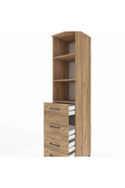 Hyperion Dolap 3 Raflı 4 Çekmeceli 44x44x195 - S58M073V9B