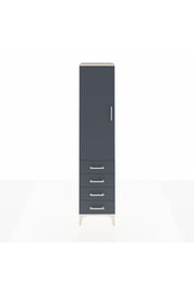 Hyperion Dolap 2 Raflı 4 Çekmeceli Tek Askılı 44x44x195 - S58M074V2B