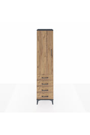 Hyperion Dolap 2 Raflı 4 Çekmeceli Tek Askılı 44x44x195 - S58M074V6B