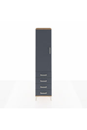 Hyperion Dolap 2 Raflı 4 Çekmeceli Tek Askılı 44x44x195 - S58M074V8B