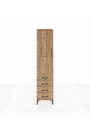 Hyperion Dolap 2 Raflı 4 Çekmeceli Tek Askılı 44x44x195 - S58M074V9B