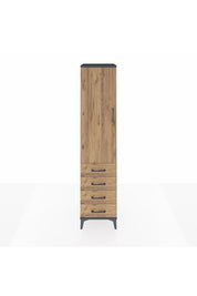 Hyperion Dolap 4 Raflı 4 Çekmeceli Tek Kapaklı 44x44x195 - S58M075V6B