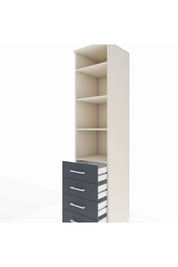 Hyperion Dolap 4 Raflı 4 Çekmeceli 44x44x195 - S58M076V2B