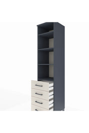 Hyperion Dolap 4 Raflı 4 Çekmeceli 44x44x195 - S58M076V4B