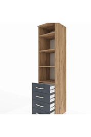 Hyperion Dolap 4 Raflı 4 Çekmeceli 44x44x195 - S58M076V8B