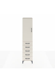 Hyperion Dolap Tek Raflı 5 Çekmeceli Tek Askılı 44x44x195 - S58M077V1B