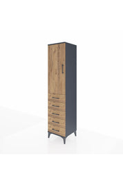 Hyperion Dolap Tek Raflı 5 Çekmeceli Tek Askılı 44x44x195 - S58M077V6B