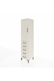 Hyperion Dolap 3 Raflı 5 Çekmeceli Tek Kapaklı 44x44x195 - S58M078V1B