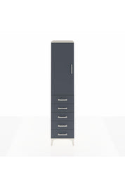 Hyperion Dolap 3 Raflı 5 Çekmeceli Tek Kapaklı 44x44x195 - S58M078V2B