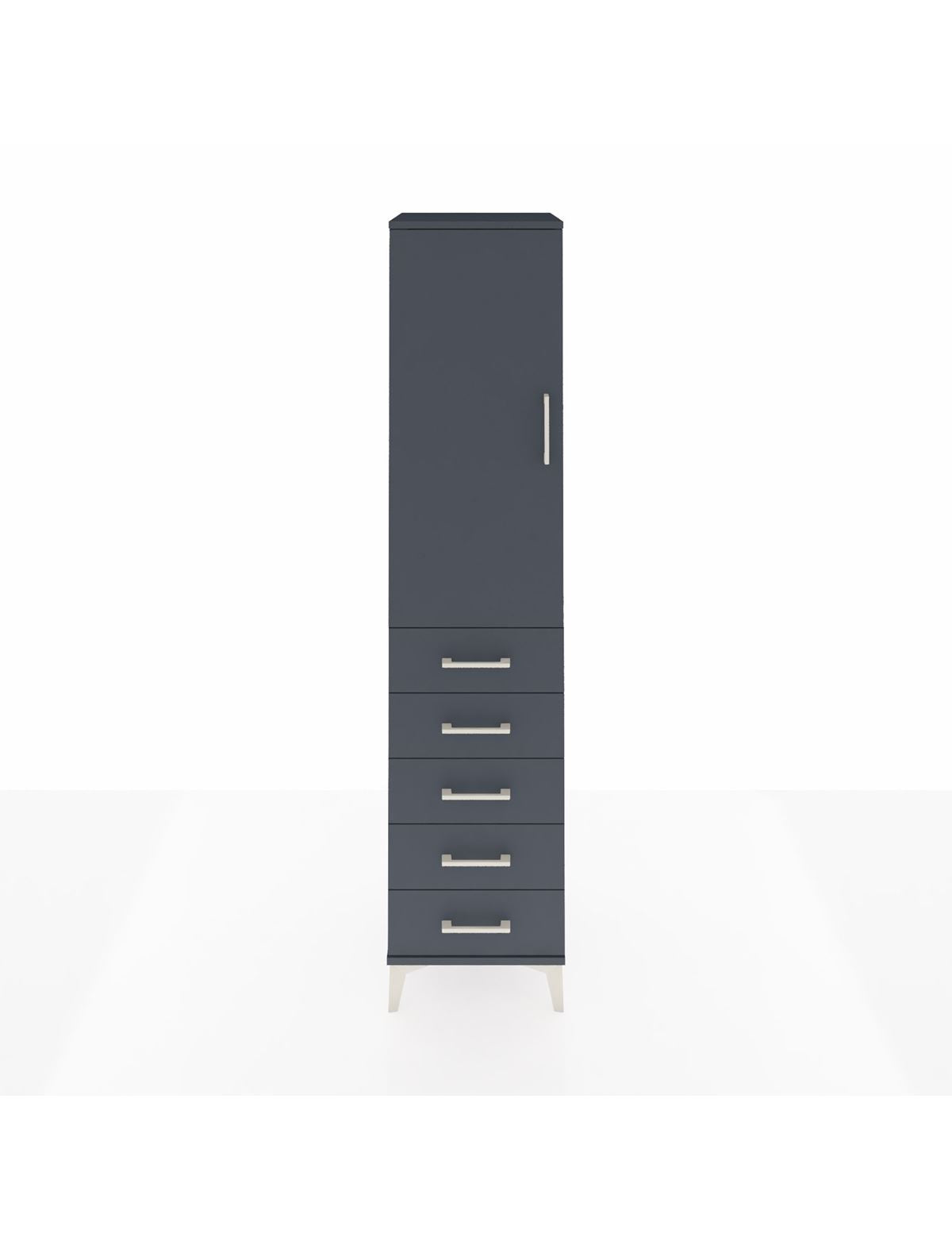 Hyperion Dolap 3 Raflı 5 Çekmeceli Tek Kapaklı 44x44x195 - S58M078V5B