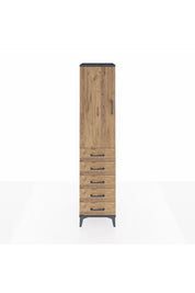 Hyperion Dolap 3 Raflı 5 Çekmeceli Tek Kapaklı 44x44x195 - S58M078V6B