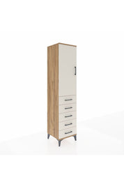 Hyperion Dolap 3 Raflı 5 Çekmeceli Tek Kapaklı 44x44x195 - S58M078V7B