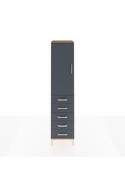 Hyperion Dolap 3 Raflı 5 Çekmeceli Tek Kapaklı 44x44x195 - S58M078V8B