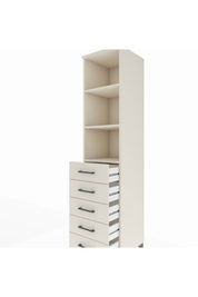 Hyperion Dolap 3 Raflı 5 Çekmeceli 44x44x195 - S58M079V1B