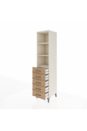Hyperion Dolap 3 Raflı 5 Çekmeceli 44x44x195 - S58M079V3B