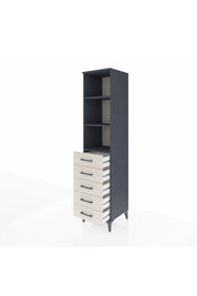 Hyperion Dolap 3 Raflı 5 Çekmeceli 44x44x195 - S58M079V4B