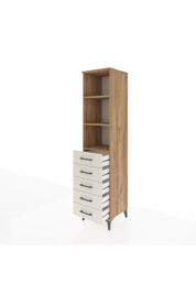 Hyperion Dolap 3 Raflı 5 Çekmeceli 44x44x195 - S58M079V7B