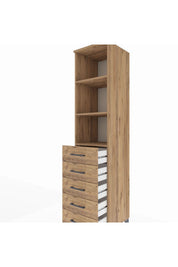 Hyperion Dolap 3 Raflı 5 Çekmeceli 44x44x195 - S58M079V9B