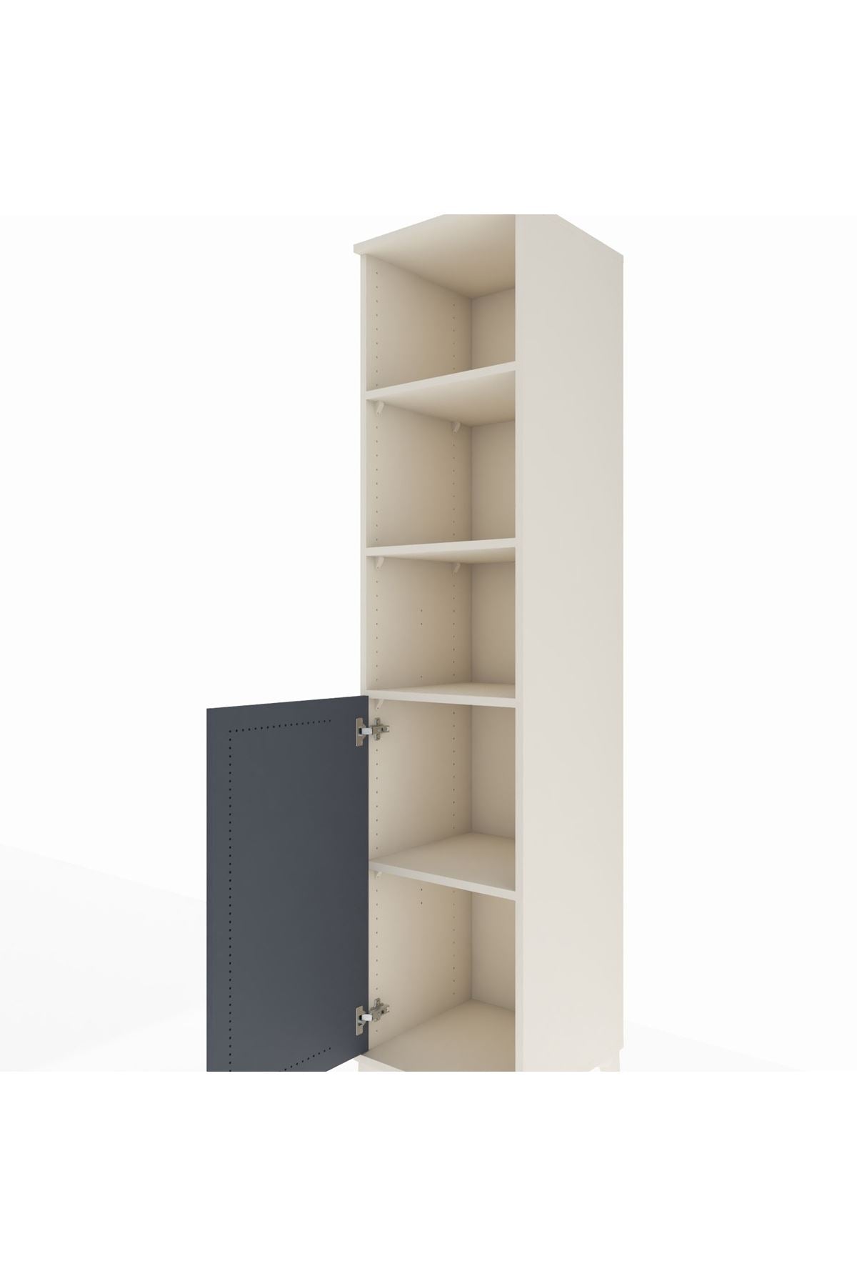 Hyperion Dolap 4 Raflı Tek Kapaklı 44x44x195 - S58M080V2B