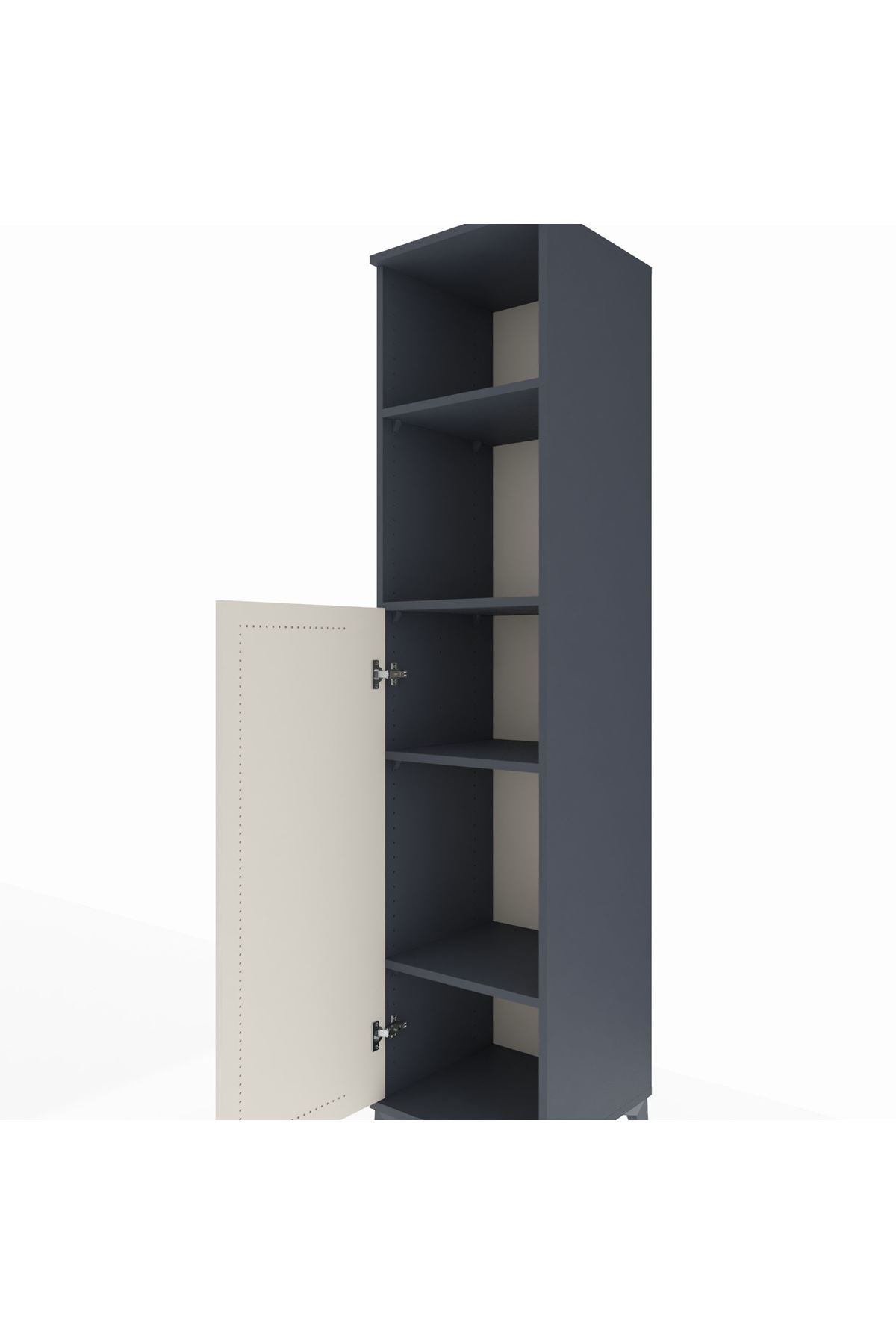 Hyperion Dolap 4 Raflı Tek Kapaklı 44x44x195 - S58M081V4B