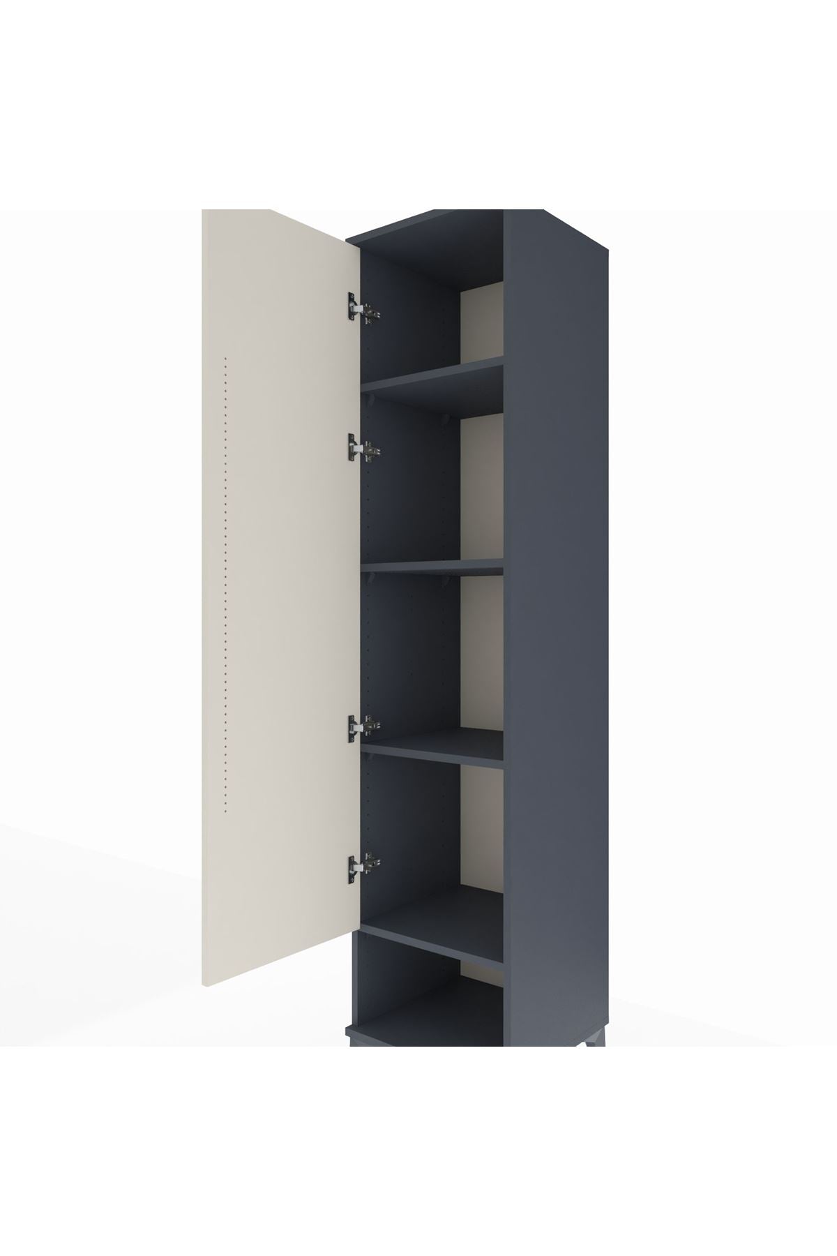 Hyperion Dolap 4 Raflı Tek Kapaklı 44x44x195 - S58M082V4B