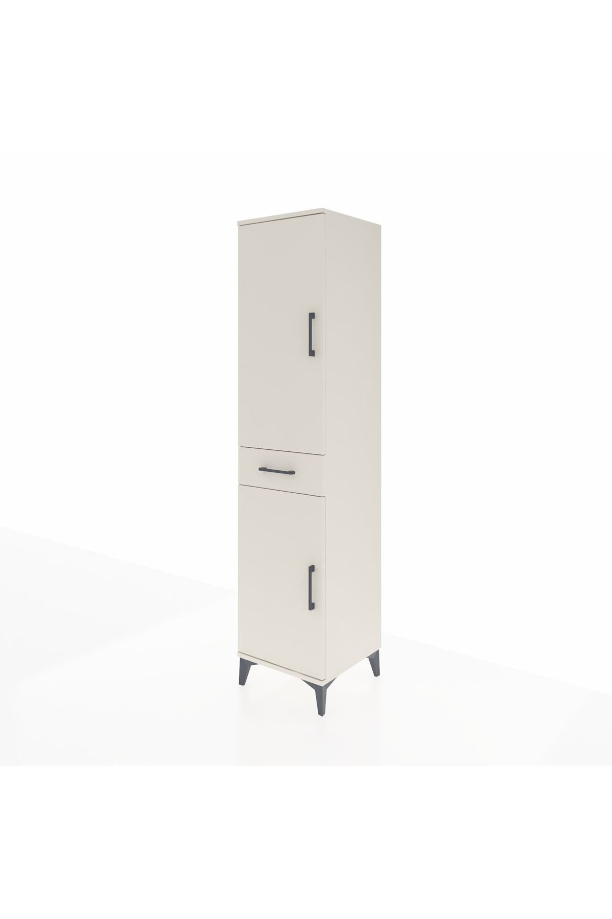 Hyperion Dolap 4 Raflı Tek Çekmeceli 2 Kapaklı 44x44x195 - S58M084V1B