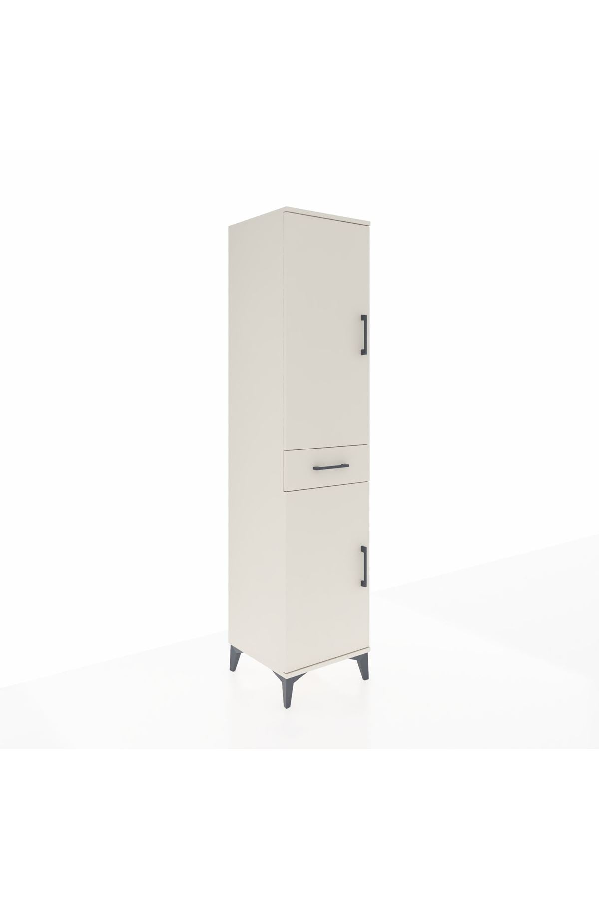 Hyperion Dolap 4 Raflı Tek Çekmeceli 2 Kapaklı 44x44x195 - S58M084V1B