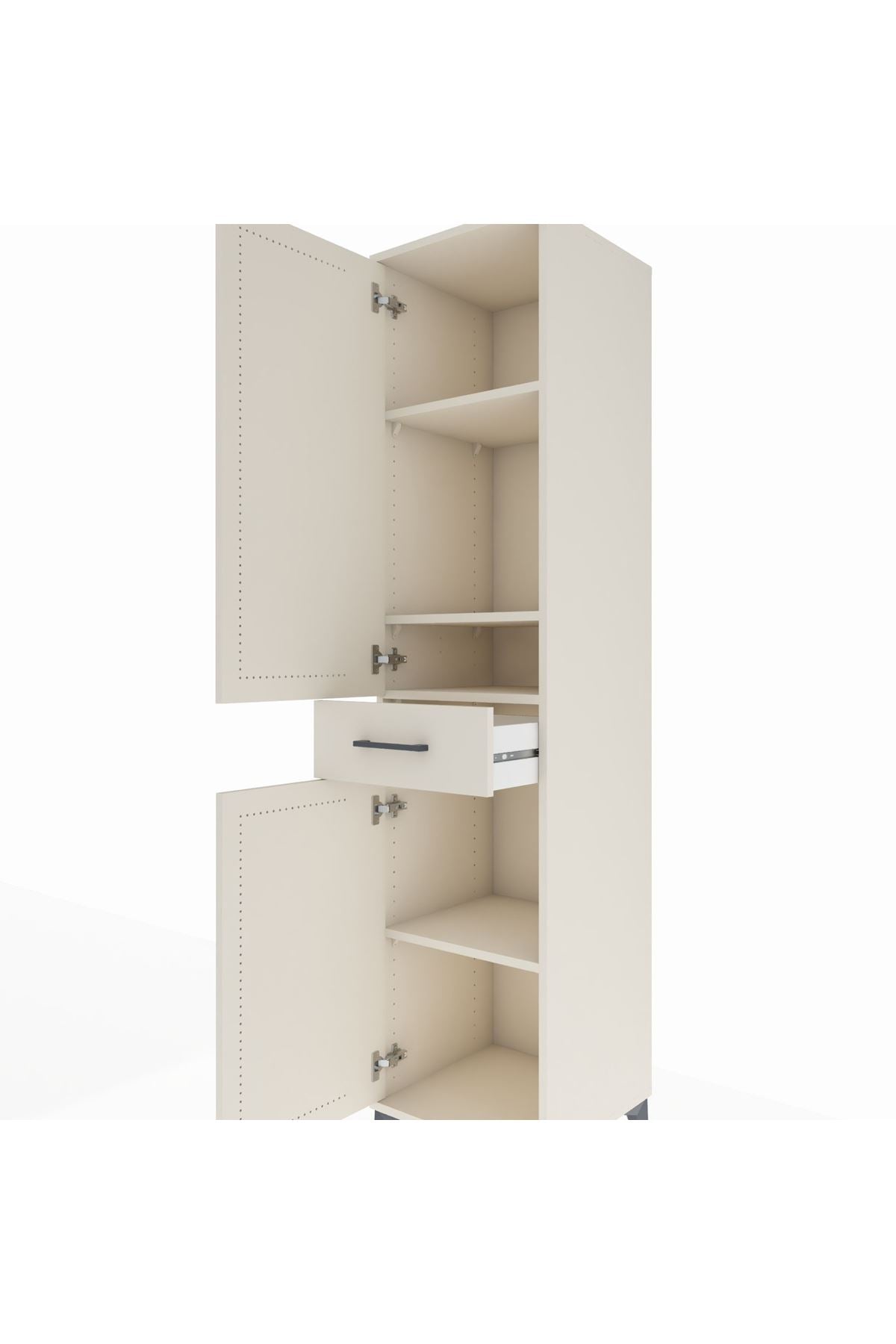 Hyperion Dolap 4 Raflı Tek Çekmeceli 2 Kapaklı 44x44x195 - S58M084V1B