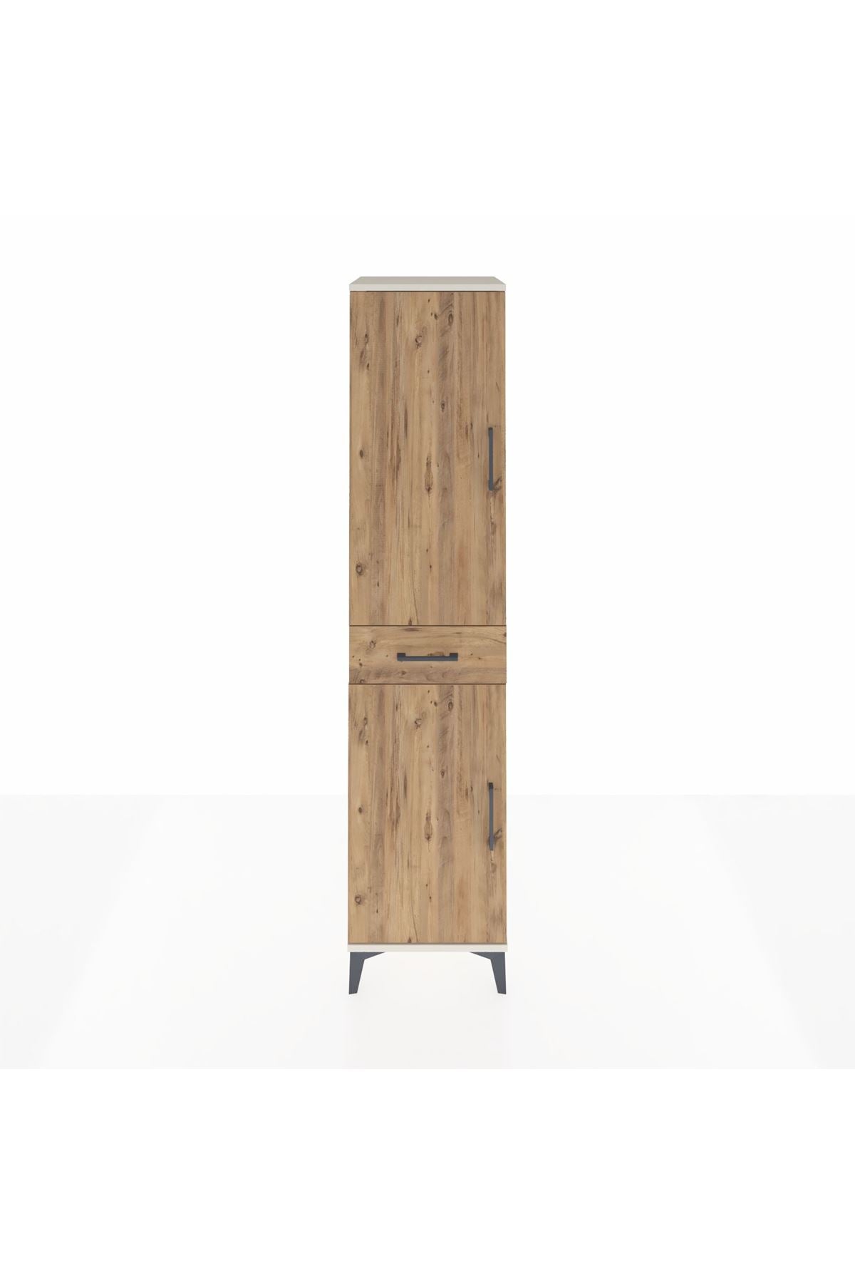 Hyperion Dolap 4 Raflı Tek Çekmeceli 2 Kapaklı 44x44x195 - S58M084V3B