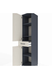 Hyperion Dolap 4 Raflı Tek Çekmeceli 2 Kapaklı 44x44x195 - S58M084V4B