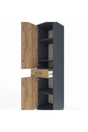 Hyperion Dolap 4 Raflı Tek Çekmeceli 2 Kapaklı 44x44x195 - S58M084V6B