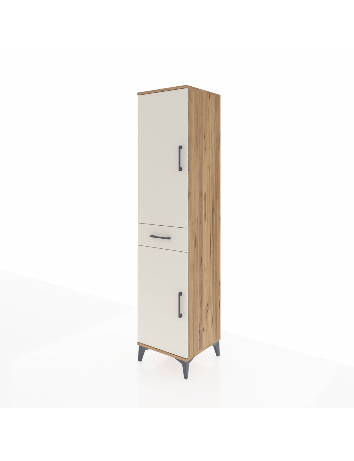 Hyperion Dolap 4 Raflı Tek Çekmeceli 2 Kapaklı 44x44x195 - S58M084V7B