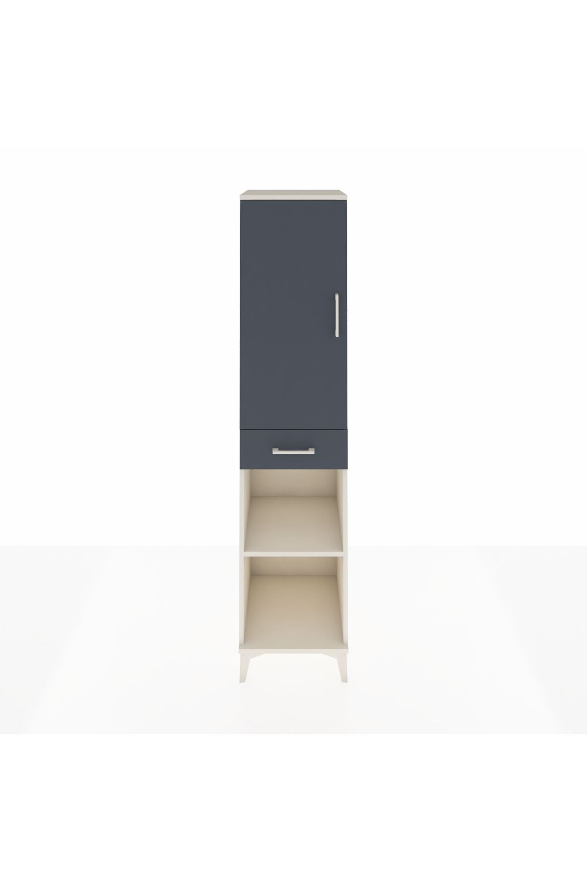Hyperion Dolap 4 Raflı Tek Çekmeceli Tek Kapaklı 44x44x195 - S58M085V2B