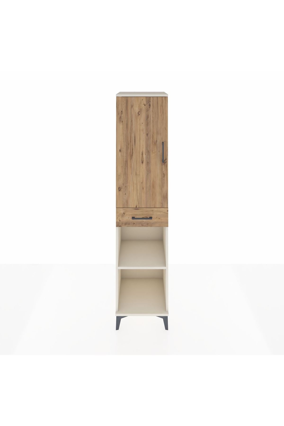 Hyperion Dolap 4 Raflı Tek Çekmeceli Tek Kapaklı 44x44x195 - S58M085V3B