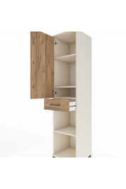 Hyperion Dolap 4 Raflı Tek Çekmeceli Tek Kapaklı 44x44x195 - S58M085V3B