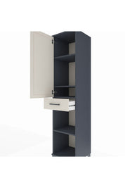 Hyperion Dolap 4 Raflı Tek Çekmeceli Tek Kapaklı 44x44x195 - S58M085V4B