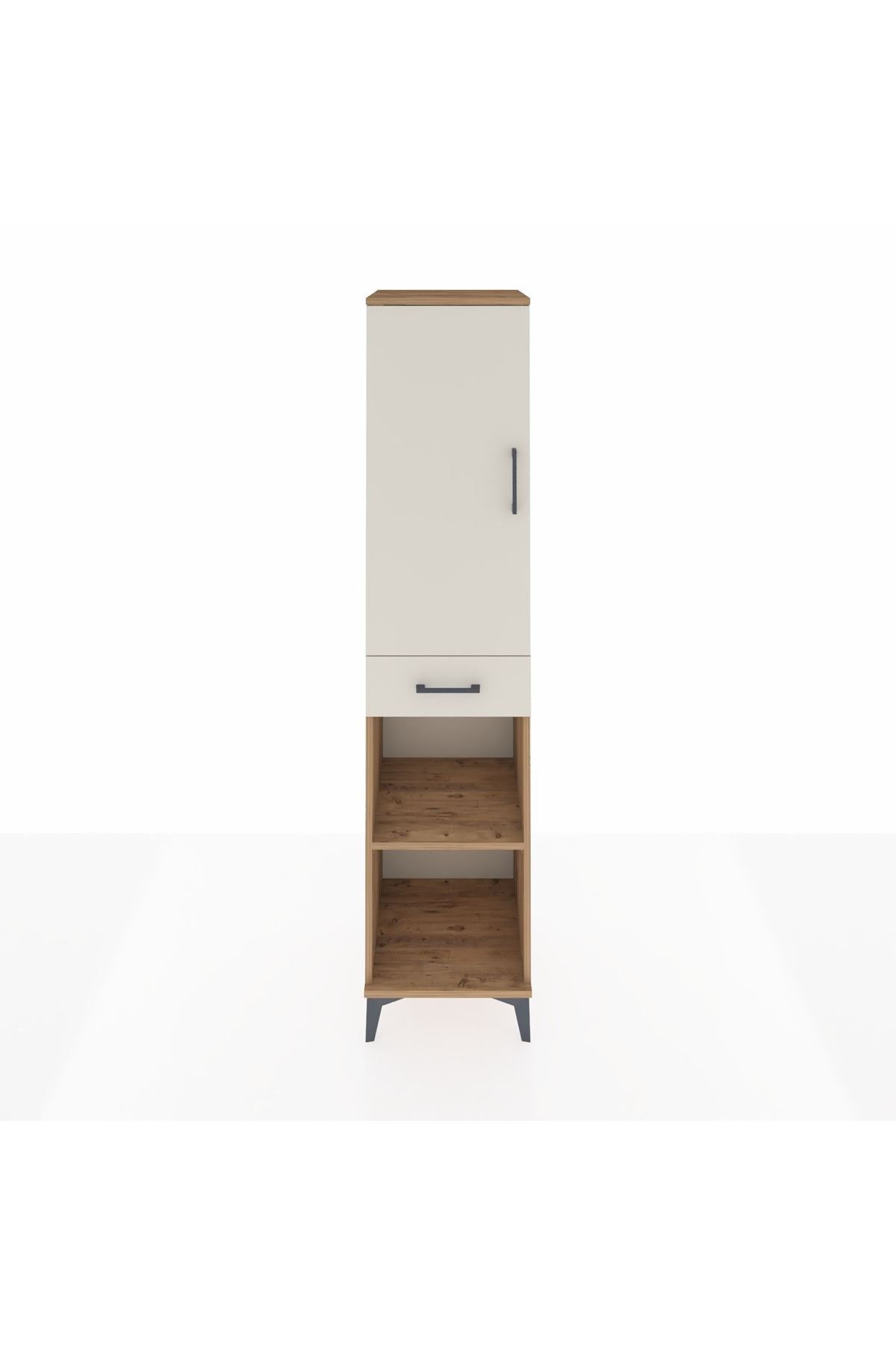 Hyperion Dolap 4 Raflı Tek Çekmeceli Tek Kapaklı 44x44x195 - S58M085V7B