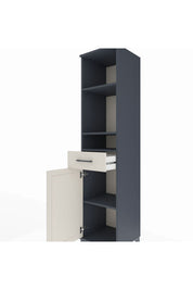 Hyperion Dolap 4 Raflı Tek Çekmeceli Tek Kapaklı 44x44x195 - S58M086V4B