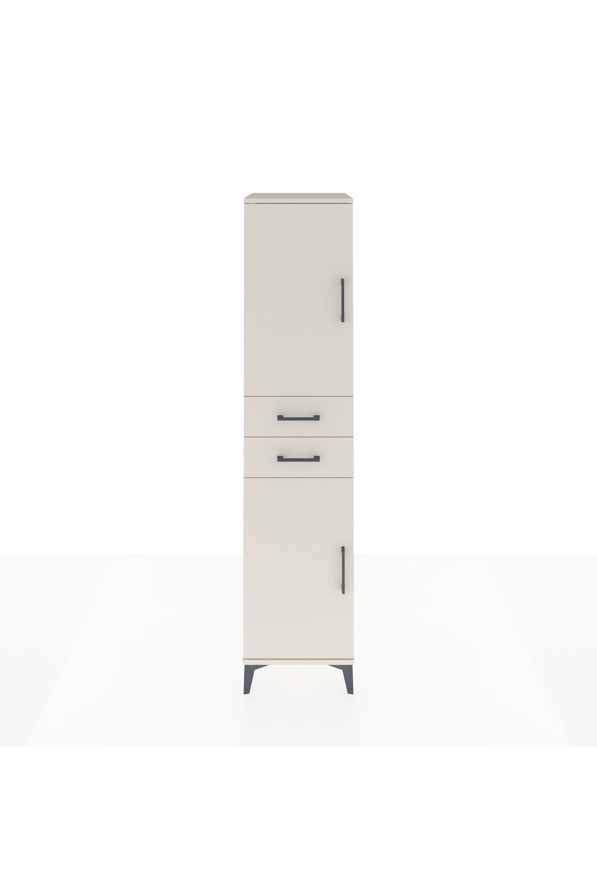 Hyperion Dolap 4 Raflı 2 Çekmeceli Tek Kapaklı 44x44x195 - S58M087V1B