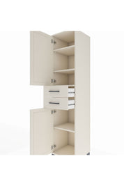 Hyperion Dolap 4 Raflı 2 Çekmeceli Tek Kapaklı 44x44x195 - S58M087V1B