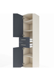 Hyperion Dolap 4 Raflı 2 Çekmeceli Tek Kapaklı 44x44x195 - S58M087V2B