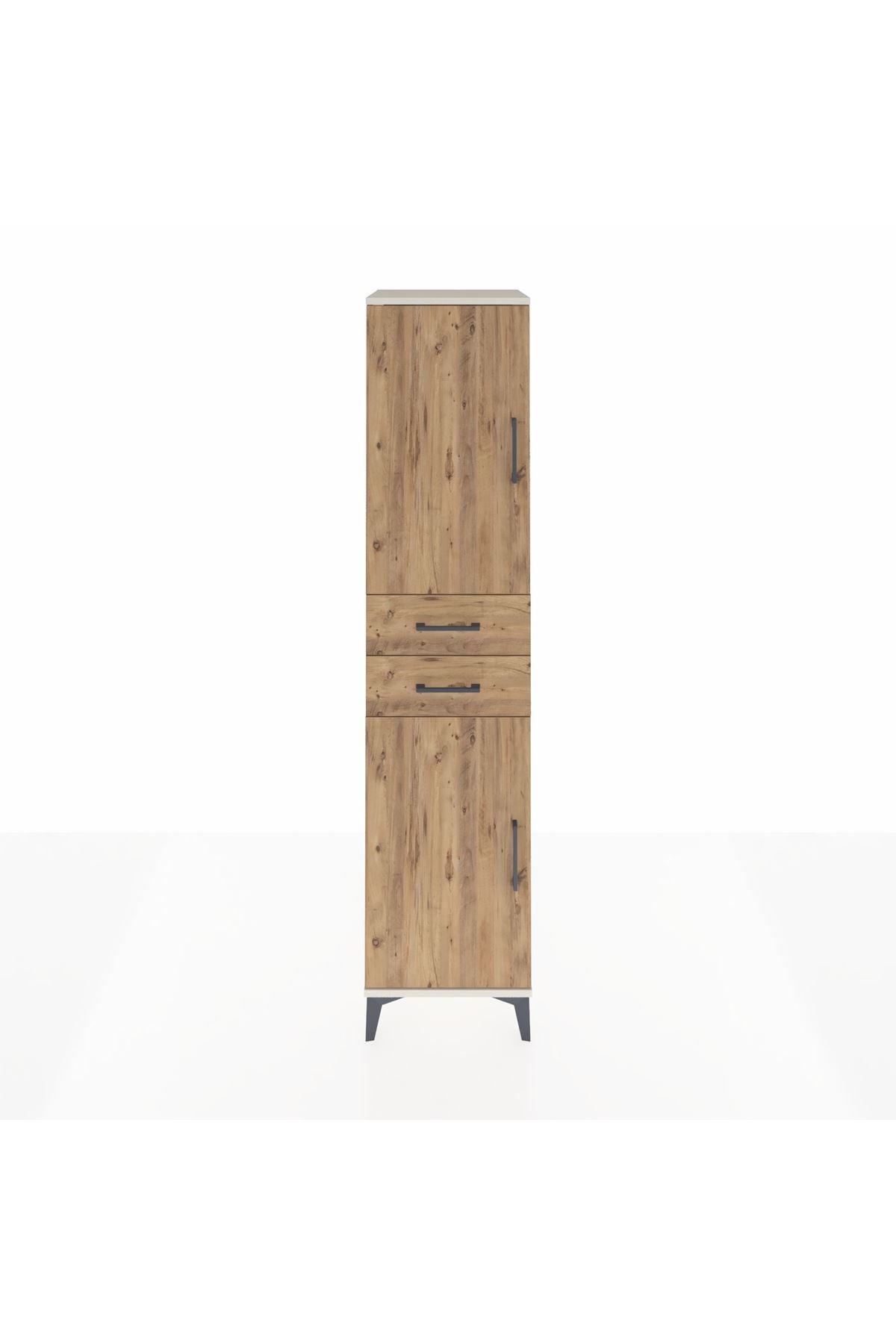 Hyperion Dolap 4 Raflı 2 Çekmeceli Tek Kapaklı 44x44x195 - S58M087V3B