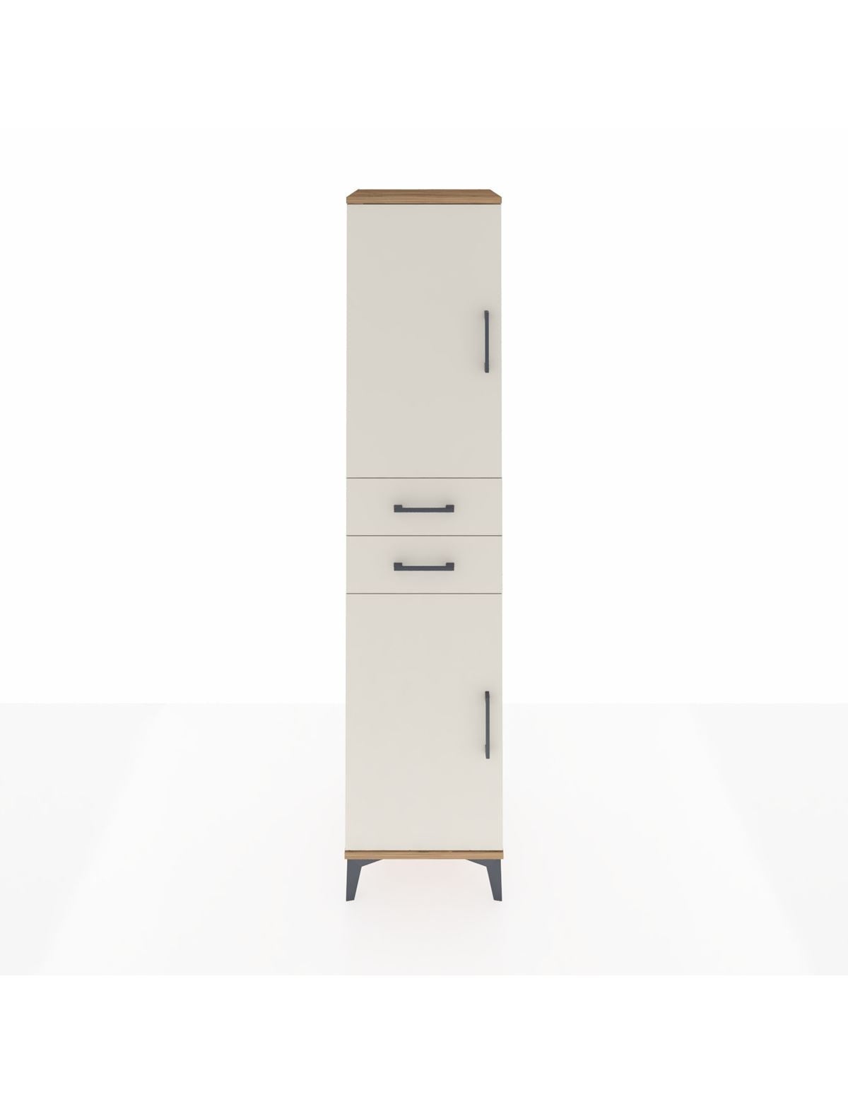Hyperion Dolap 4 Raflı 2 Çekmeceli Tek Kapaklı 44x44x195 - S58M087V7B