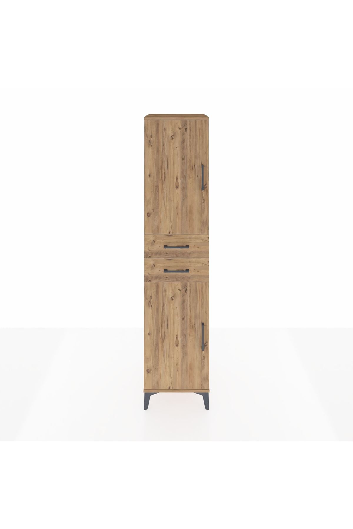 Hyperion Dolap 4 Raflı 2 Çekmeceli Tek Kapaklı 44x44x195 - S58M087V9B