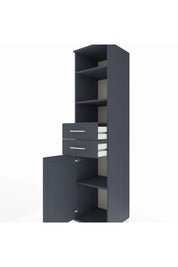 Hyperion Dolap 4 Raflı 2 Çekmeceli Tek Kapaklı 44x44x195 - S58M088V5B