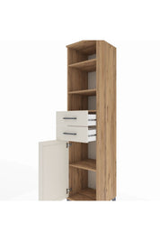 Hyperion Dolap 4 Raflı 2 Çekmeceli Tek Kapaklı 44x44x195 - S58M088V7B