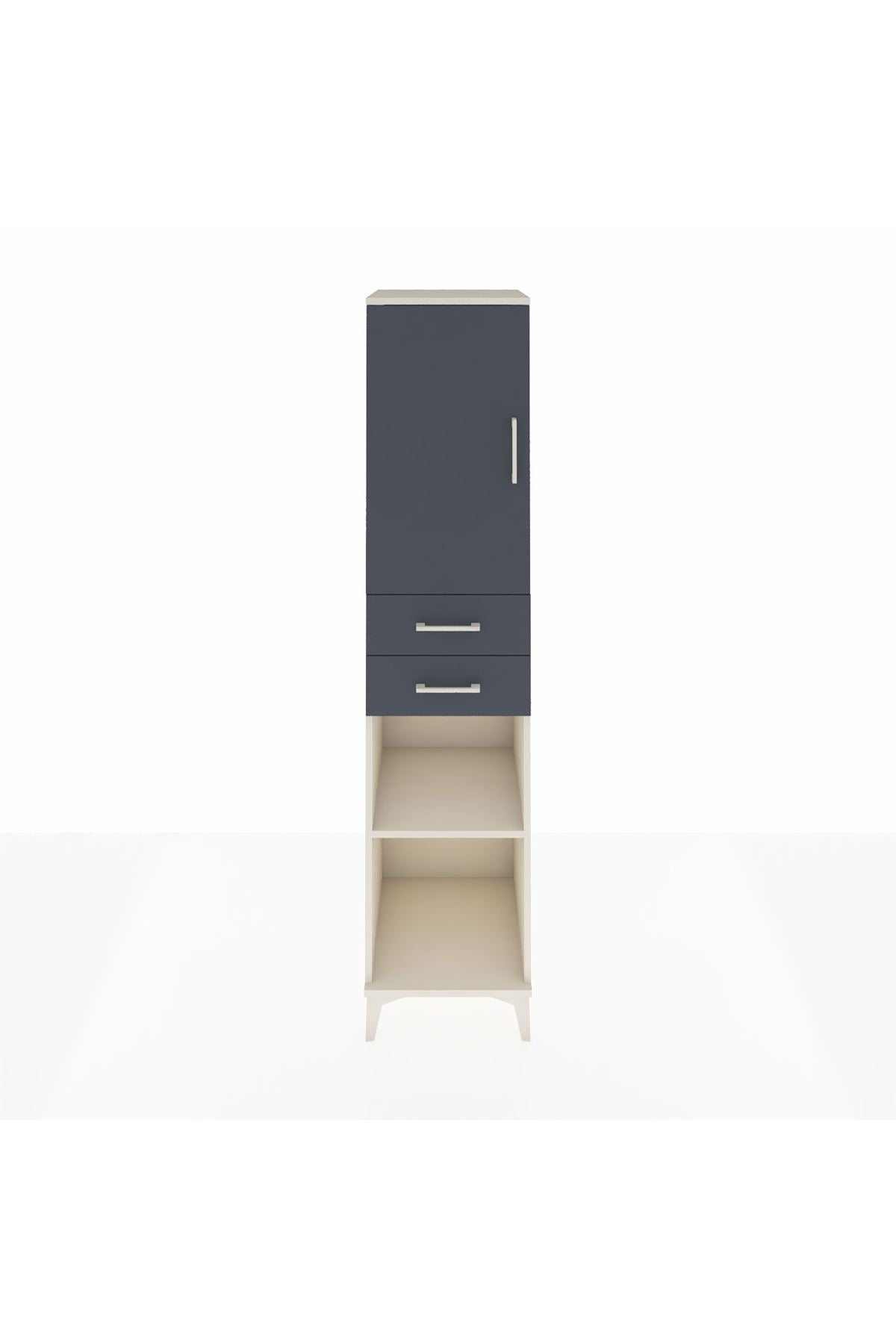 Hyperion Dolap 4 Raflı 2 Çekmeceli 44x44x195 - S58M089V2B