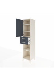 Hyperion Dolap 4 Raflı 2 Çekmeceli 44x44x195 - S58M089V2B