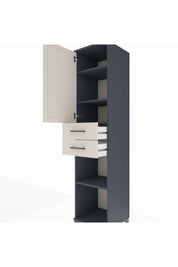 Hyperion Dolap 4 Raflı 2 Çekmeceli 44x44x195 - S58M089V4B